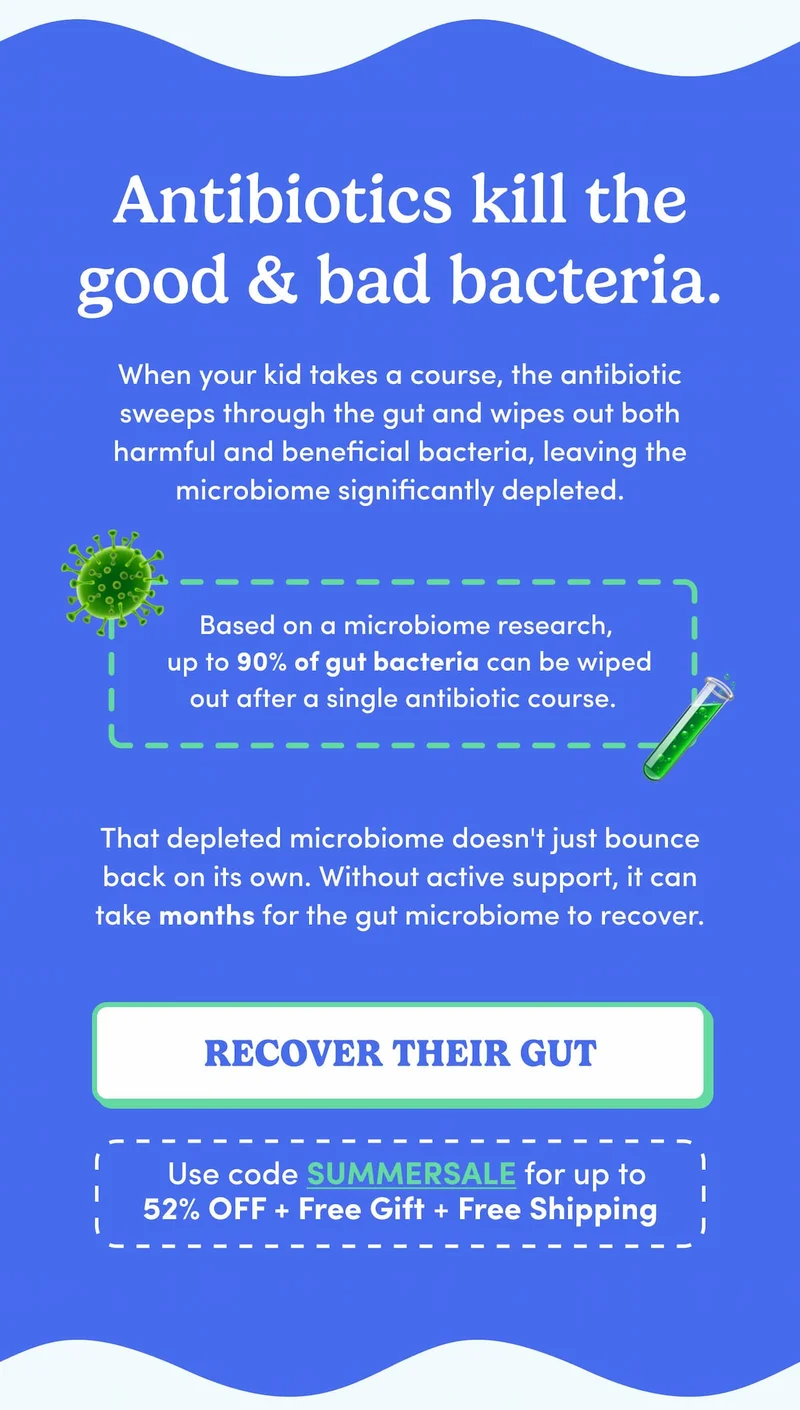 Antibiotics kill the good & bad bacteria.