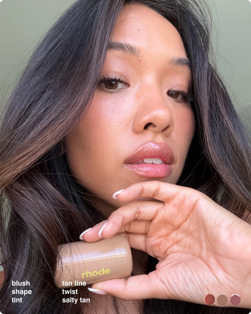 blush tan line, shape twist, tint salty tan