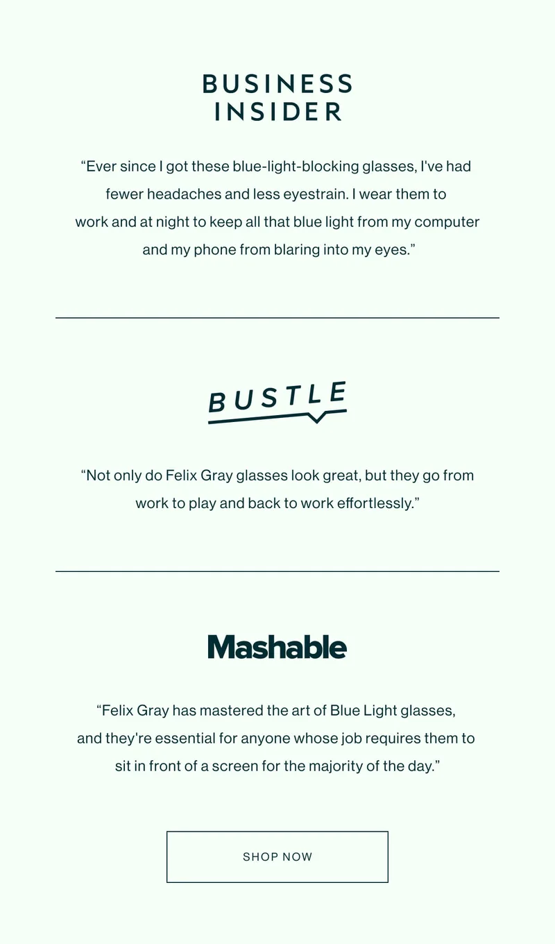 Media Reviews. Shop Now.