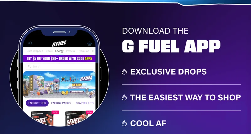 Download the G FUEL App