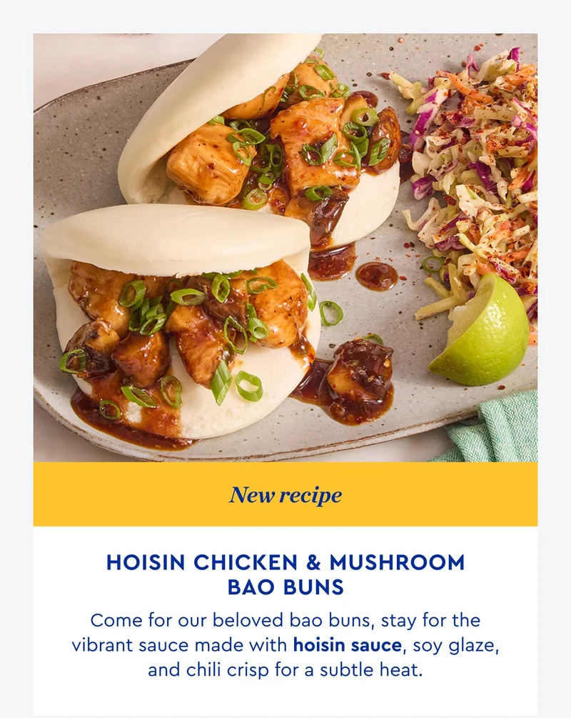 Hoisin Chicken & Mushroom Bao Buns | ORDER NOW