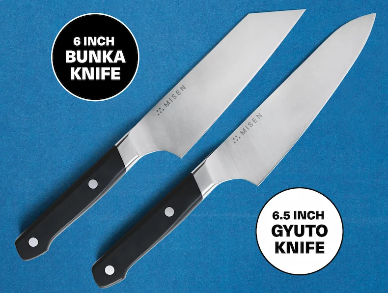 6 inch Bunka Knife + 6.5 inch Gyuto