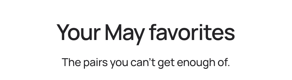 Your May favourites