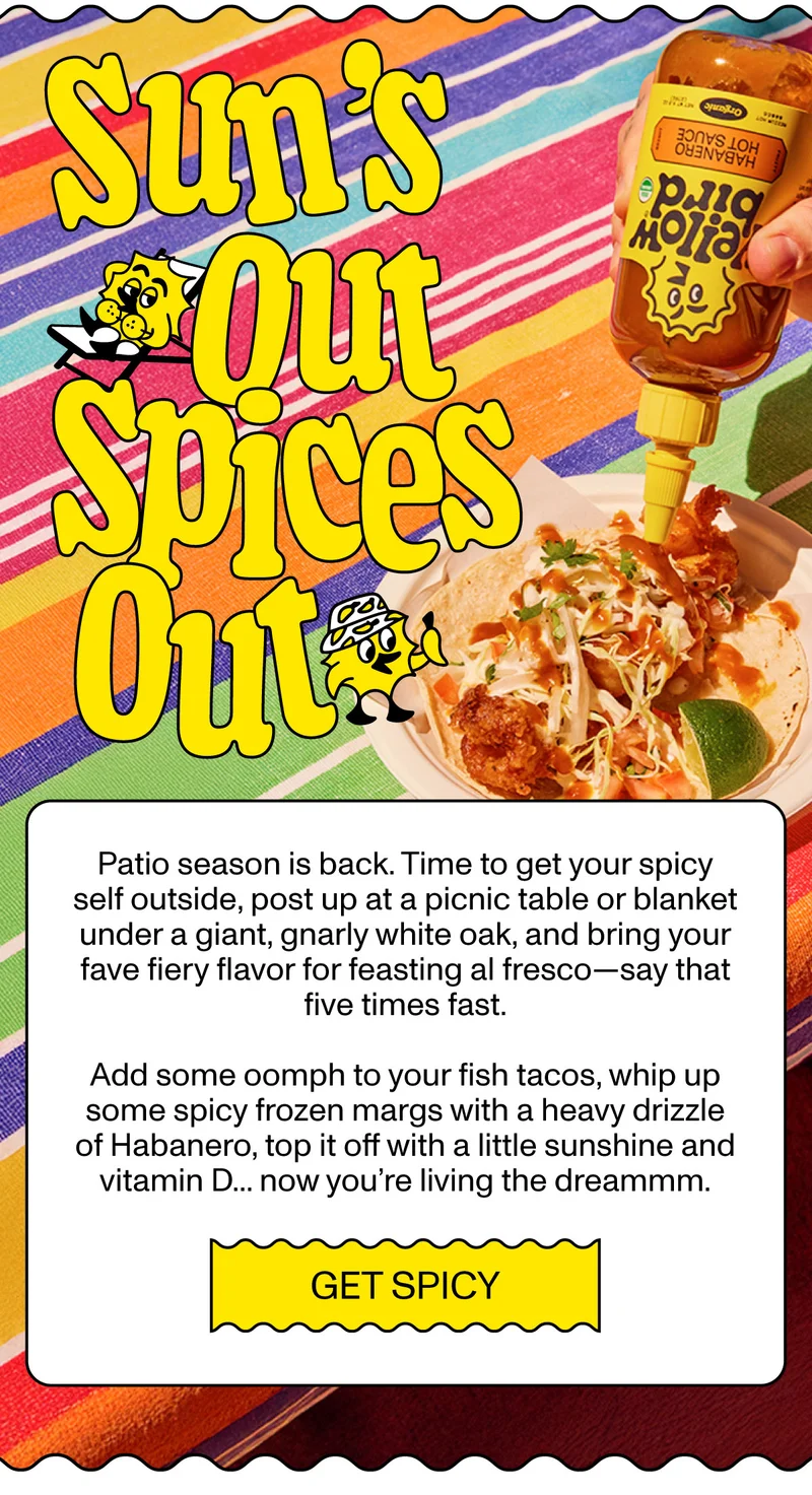 Sun's out spices out