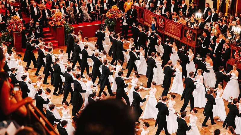 Image description: People dancing the waltz in Vienna.