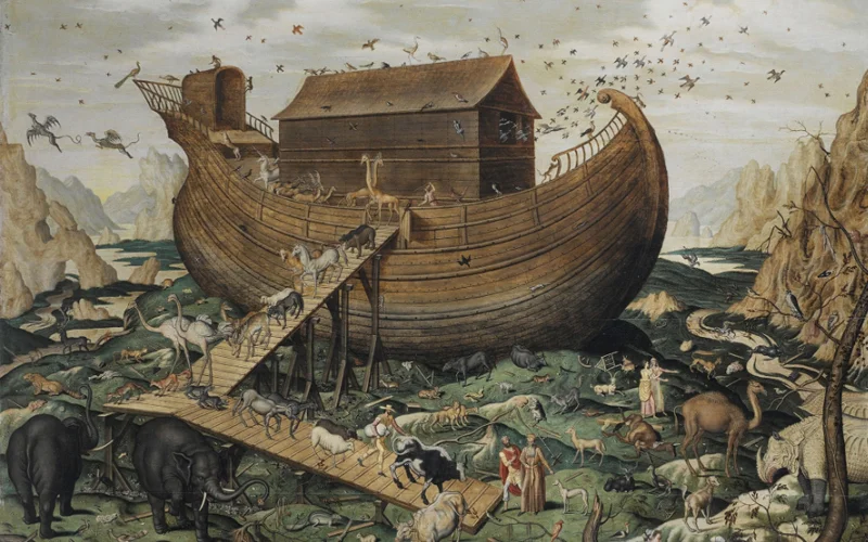A painting of Noah’s Ark.