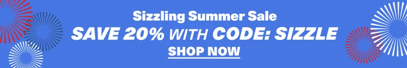 SHOP THE 20% OFF SIZZLING SUMMER SALE. Use code: discount code