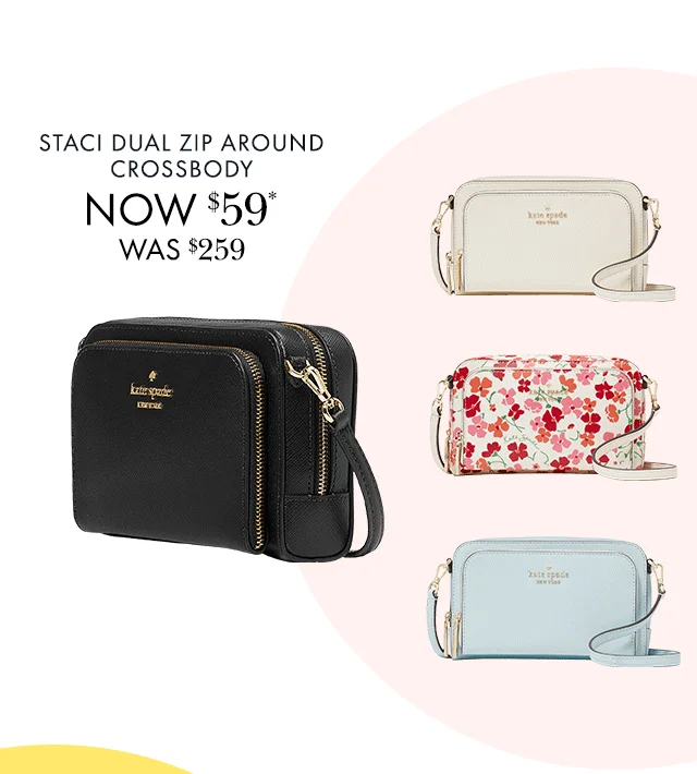Staci Dual Zip Around Crossbody