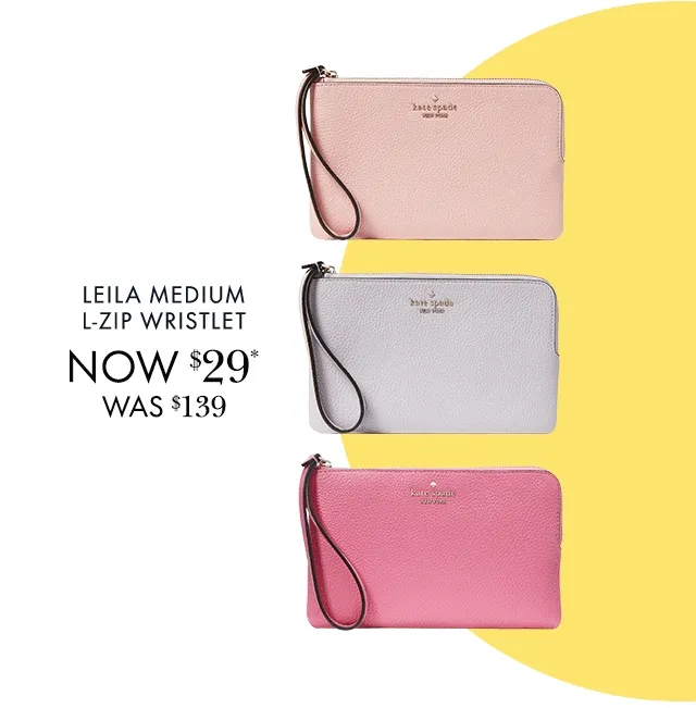 Leila Medium L-Zip Wristlet