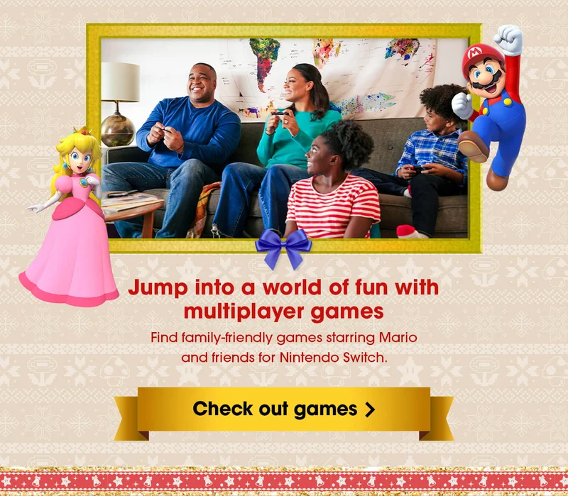 Jump into a world of fun with multiplayer games. Find family-friendly games starring Mario and friends for Nintendo Switch. Check out games.