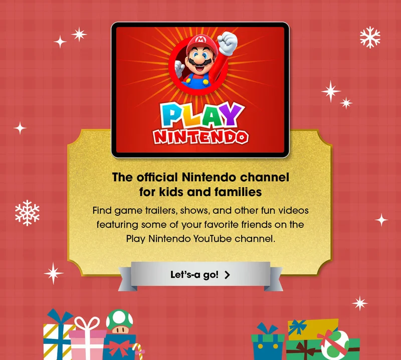 The official Nintendo channel for kids and families. Find game trailers, shows, and other fun videos featuring some of your favorite friends on the Play Nintendo YouTube channel. Let’s-a go!