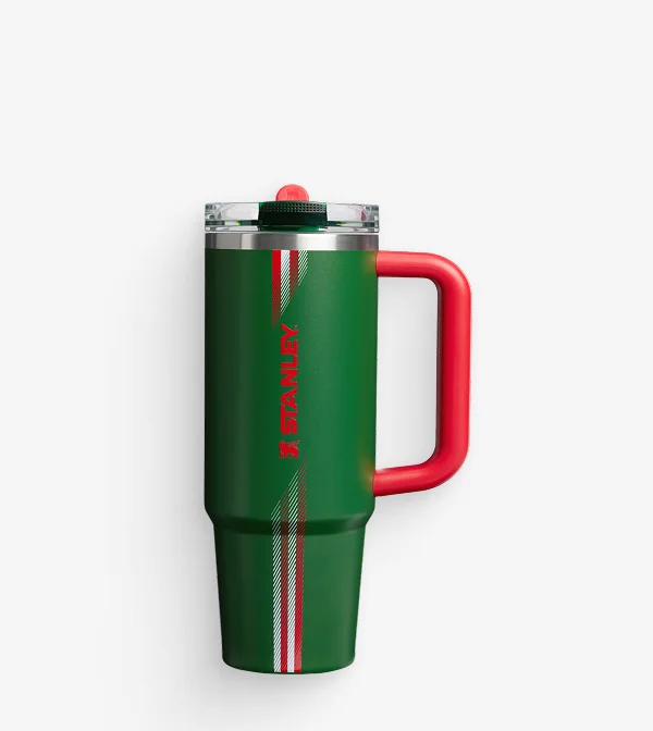 The Country Collection Quencher® ProTour Flip Straw Tumbler | 30 OZ | Team Dark Green Red