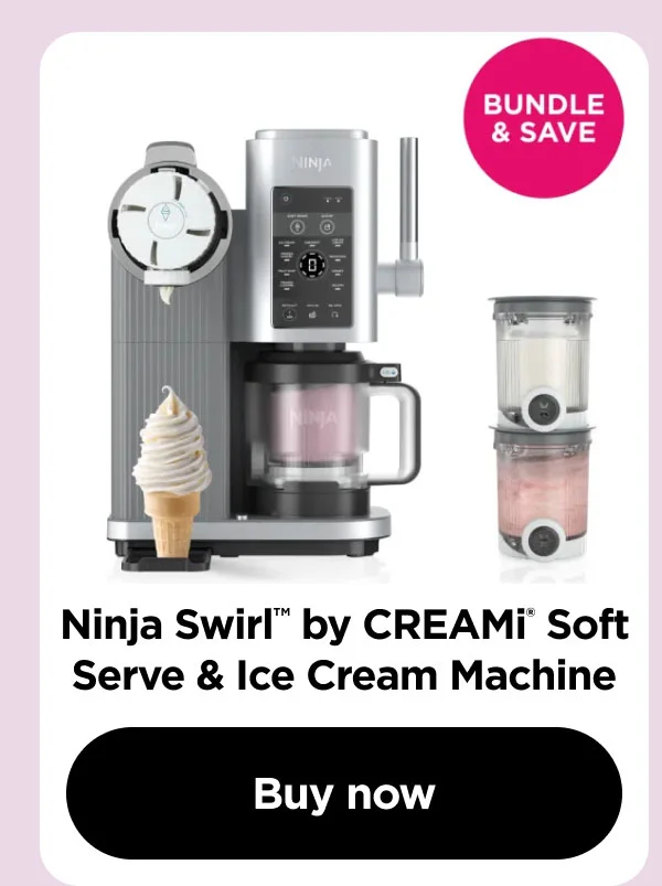 Ninja Swirl™ by CREAMi® Soft Serve & Ice Cream Machine With 2 Additional Pints