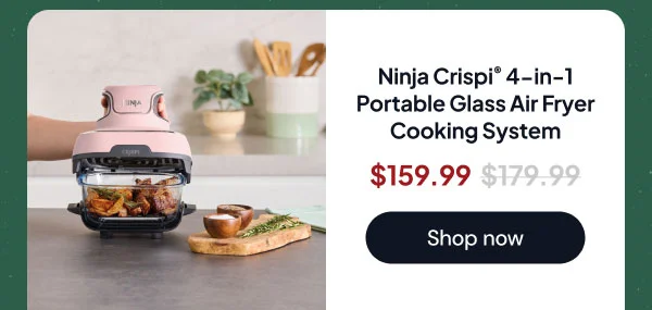 Ninja Crispi® 4-in-1 Portable Glass Air Fryer