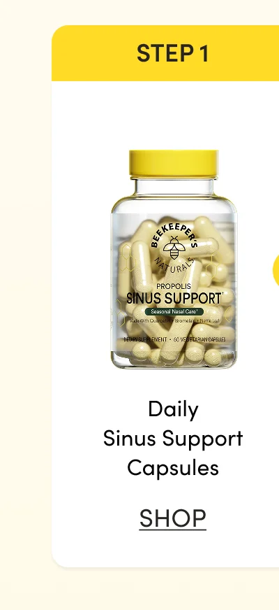 Step 1: Daily Sinus Support Capsules