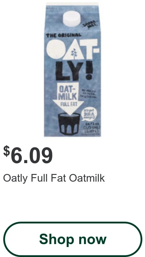 Oatly Full Fat Oatmilk