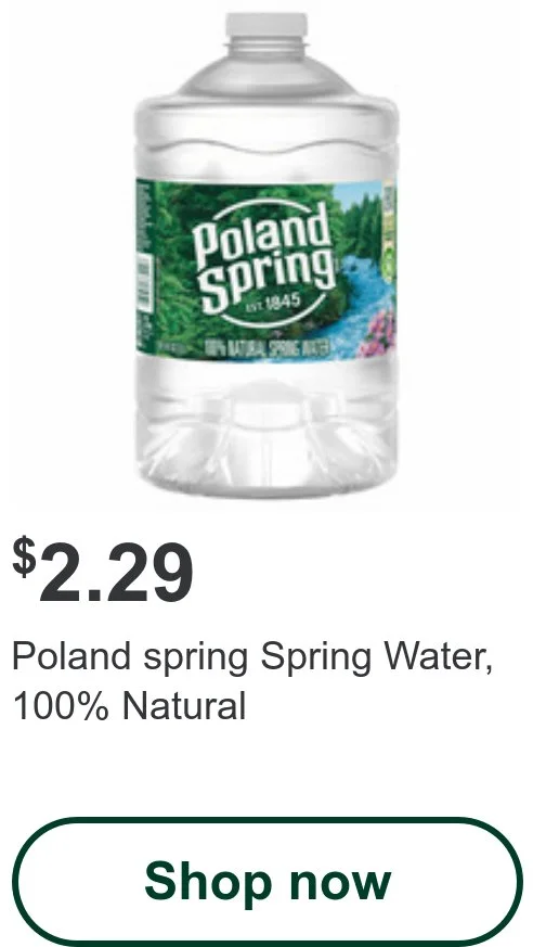 Poland spring Spring Water, 100% Natural