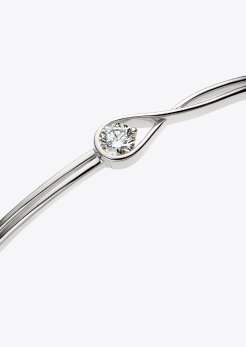 Pandora Infinite 14k White Gold Lab-grown Diamond Bangle
