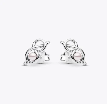 Infinity Knot Stud Earrings