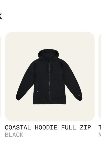 Coastal Hoodie Black