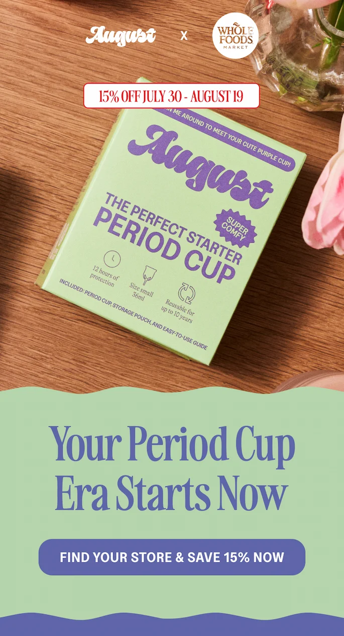 Your Period Cup Era Starts Now [FIND YOUR STORE & SAVE 15% NOW]