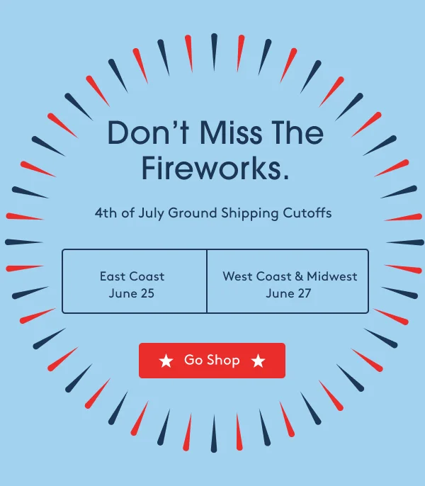 4th of July Shipping Cutoffs - Go Shop
