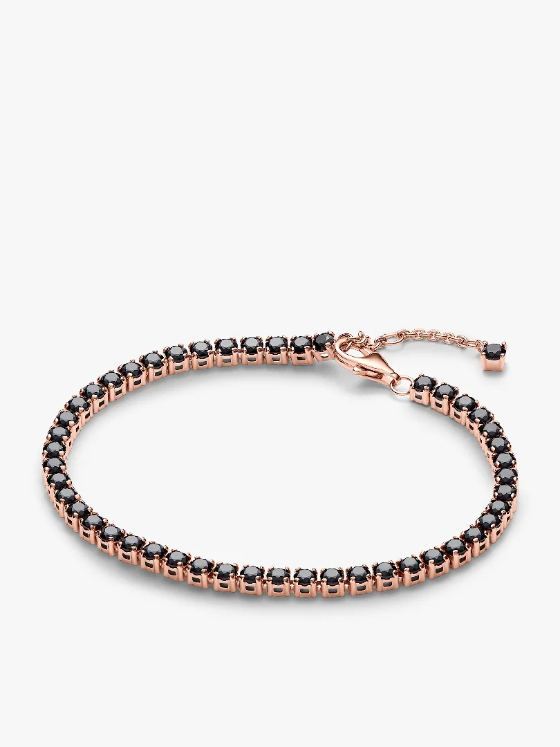 Black Sparkling Tennis Bracelet