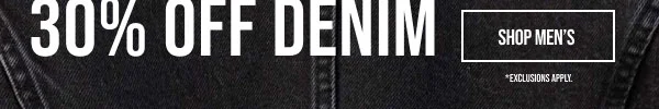 30% off Denim Shop Men's