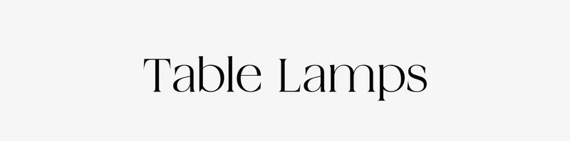 Shop Table Lamps