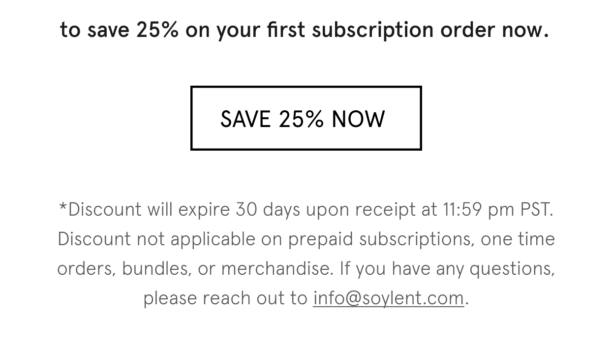 save 25% now