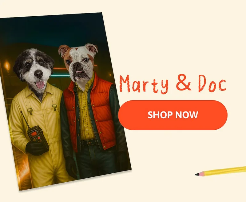 Marty and Doc Custom Pet Canvas