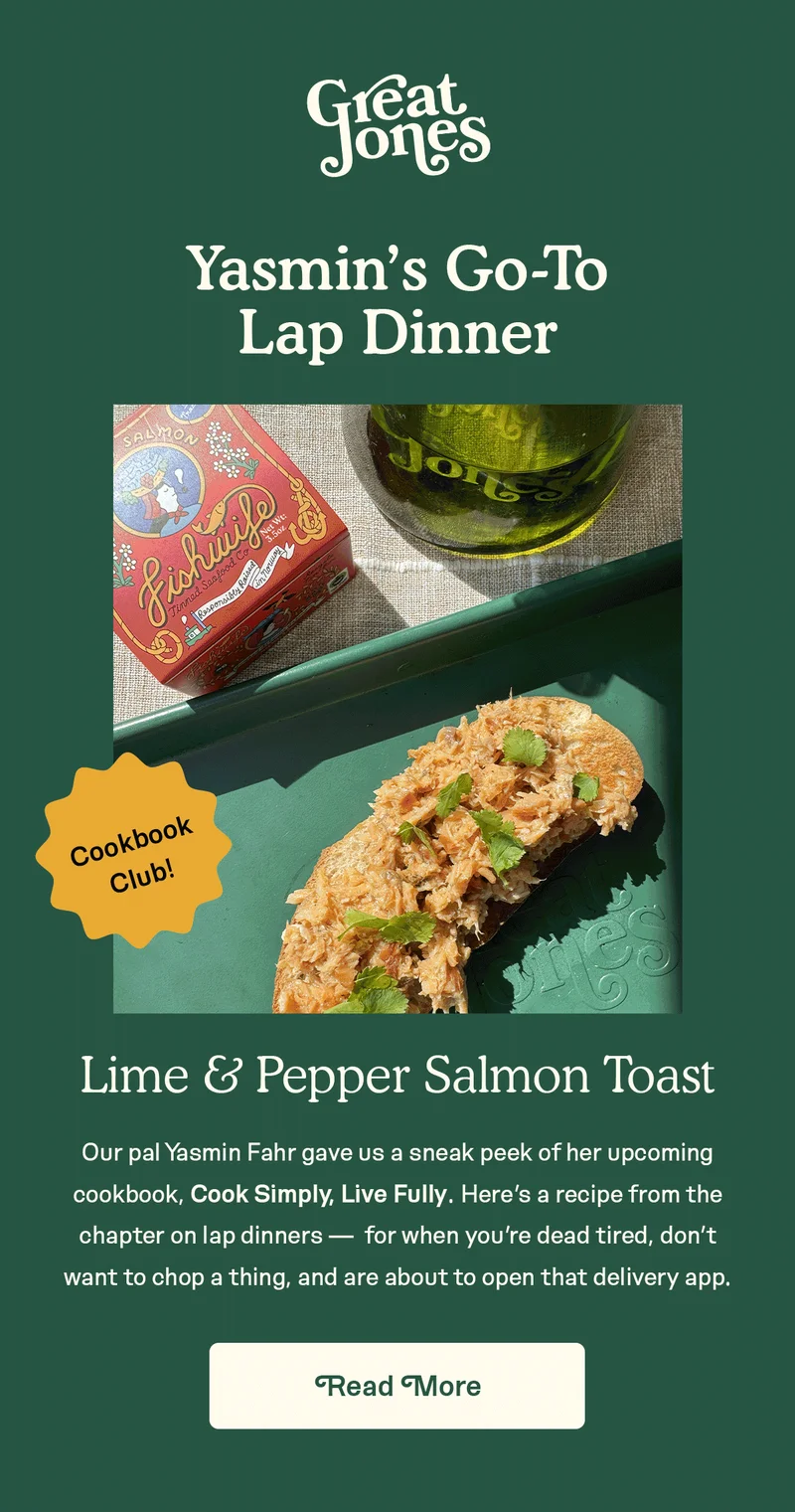 Lime & Pepper Salmon Toast with Yasmin Fahr