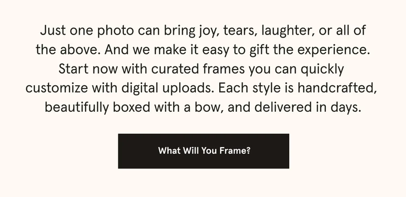 What will you frame?