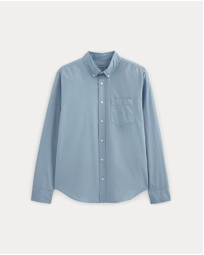 [Image]The Washed Poplin Shirt | Soft Blue