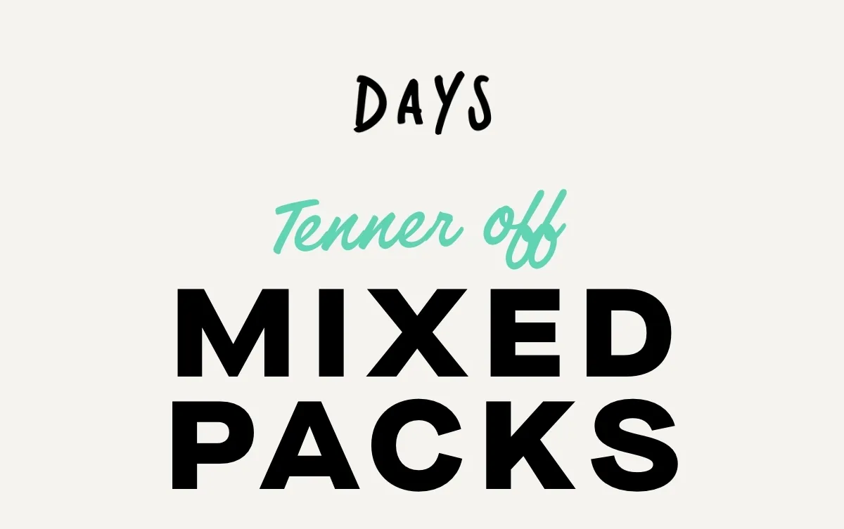 Tenner off mixed packs