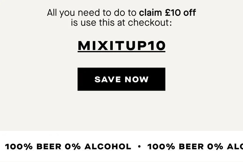 All you need to do to claim £10 off is use this at checkout: MIXITUP10