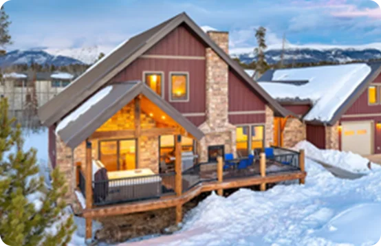 Gather fireside in a private cabin in Colorado.