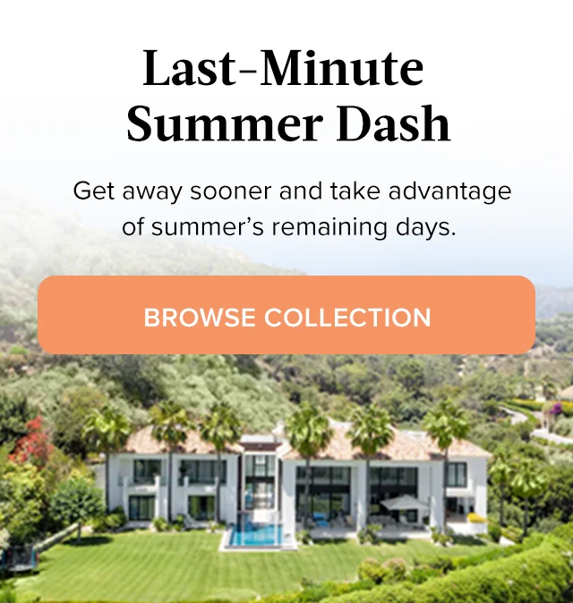 Book your trip now and take advantage of the last days of summer.