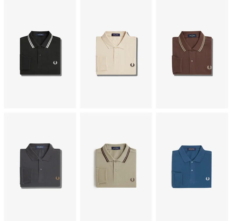 Long sleeve Fred Perry Shirts