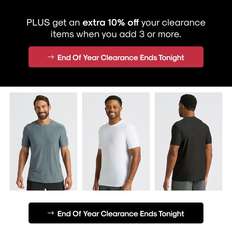 End Of Year Clearance Ends Tonight