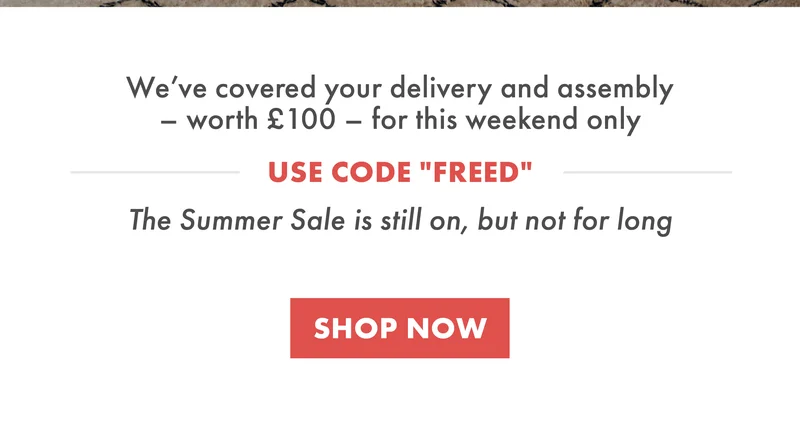 Use code: FREED