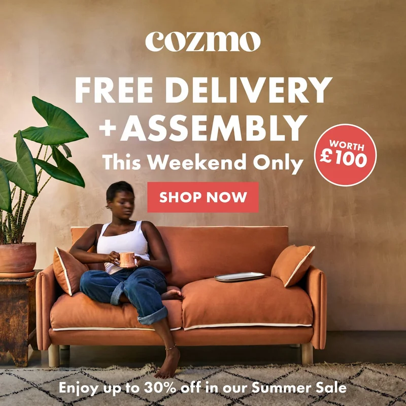 Free delivery + assembly (this weekend only)