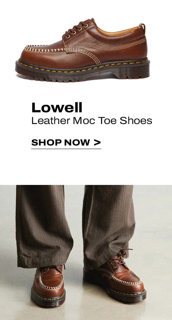Lowell Leather Moc Toe Shoes