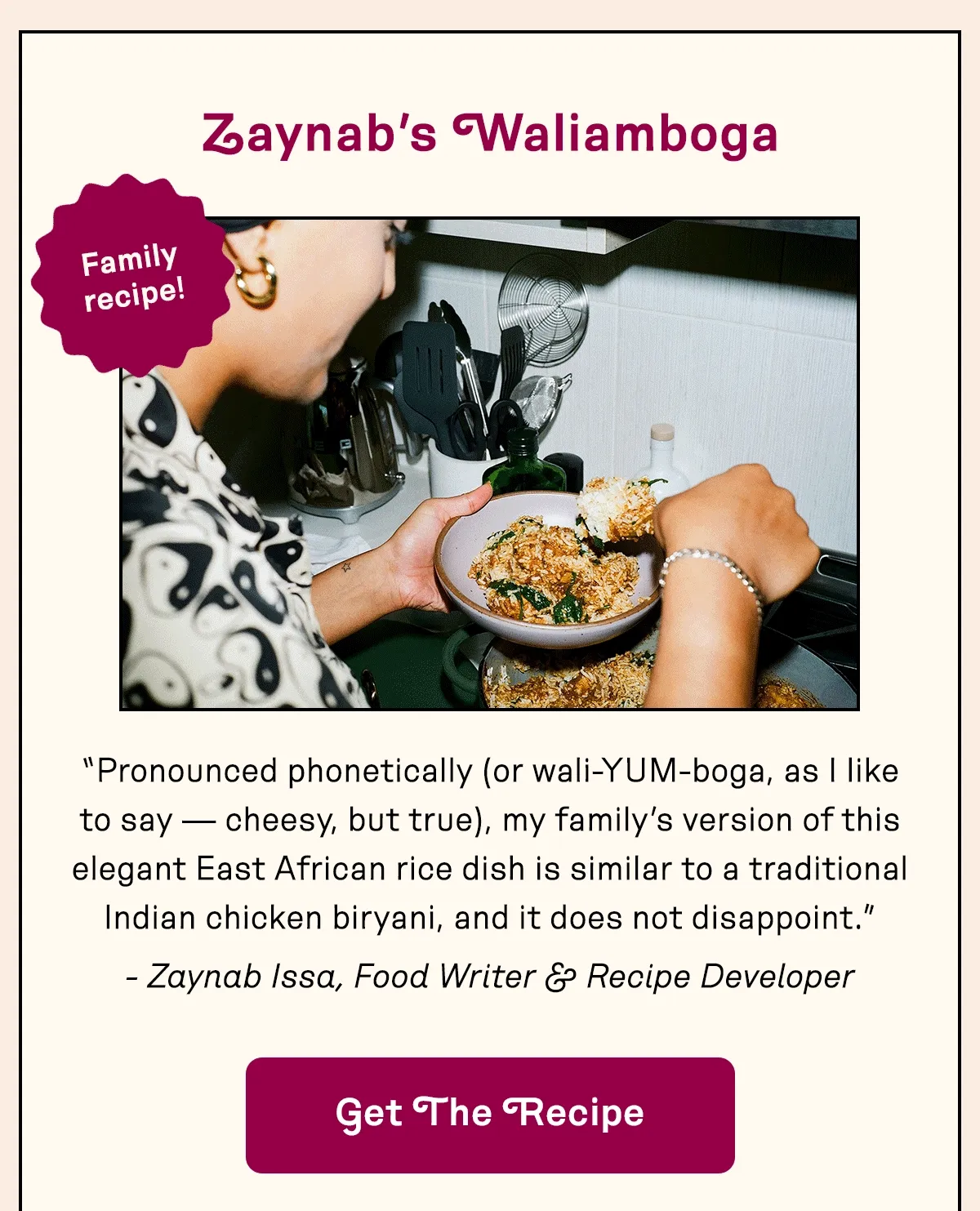 Get Zaynab's Recipe for Waliamboga