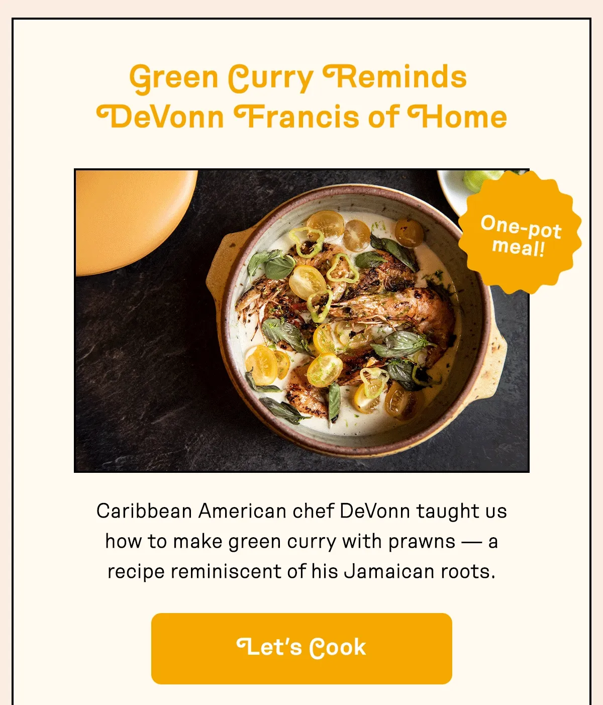 One-pot meal with chef DeVonn