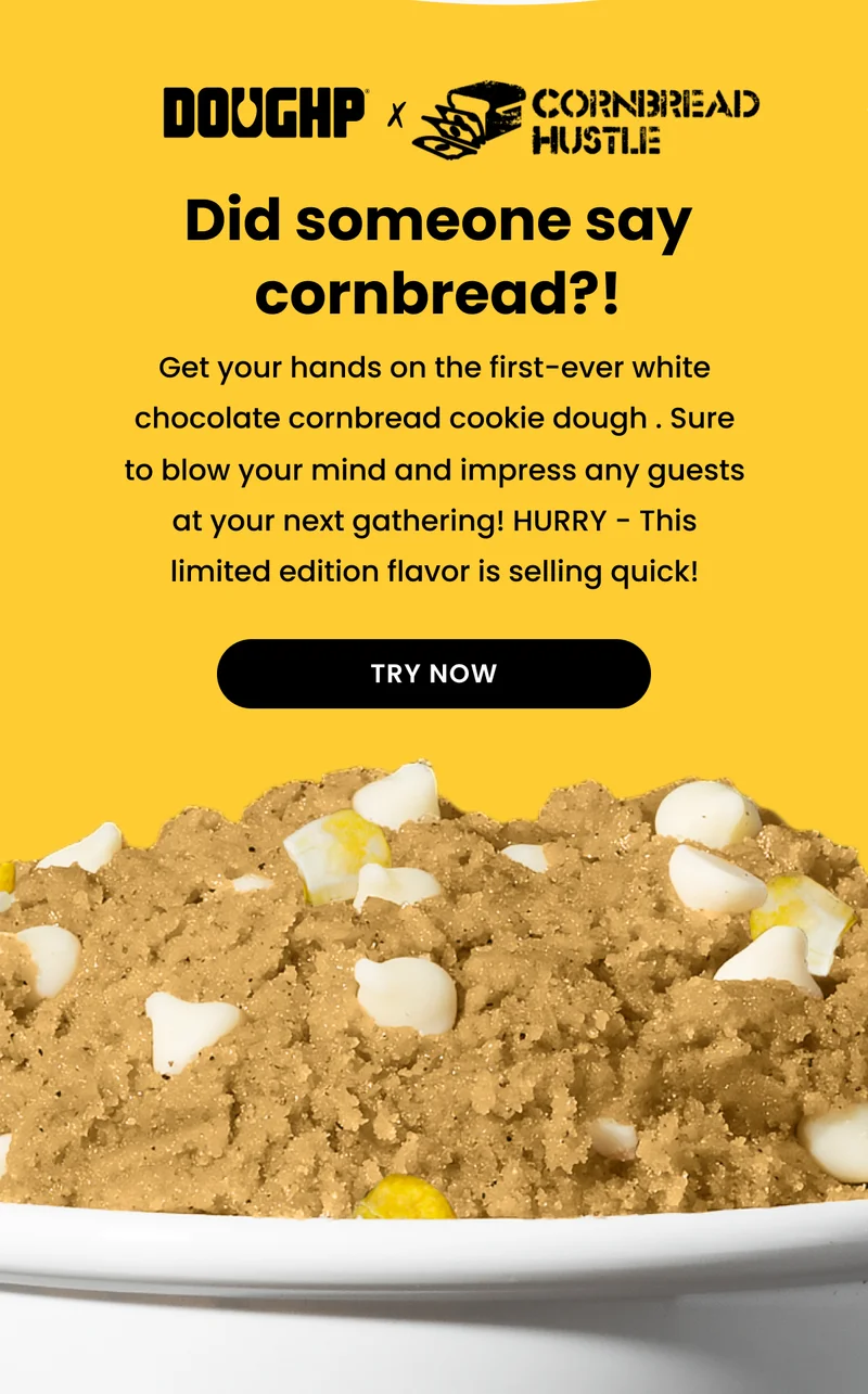 Edible Cornbread Cookie Dough Limited Edition Flavor