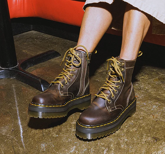 Jadon Boot Arc Crazy Horse Platforms