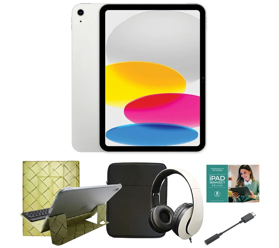 Apple iPad 10.9" Gen 10 64GB WiFi w/ Voucher and Accessories