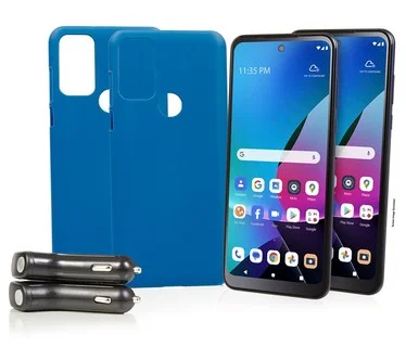 Tracfone Moto G Play '23 Smartphone 2-Pack w/ 1500 Talk/Text/Data