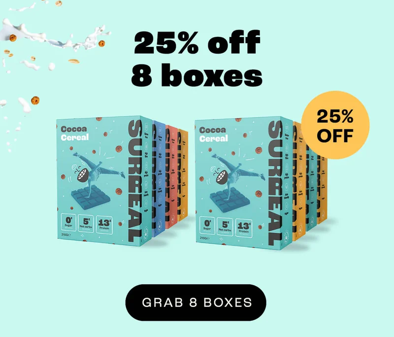 25% off on 8 boxes!